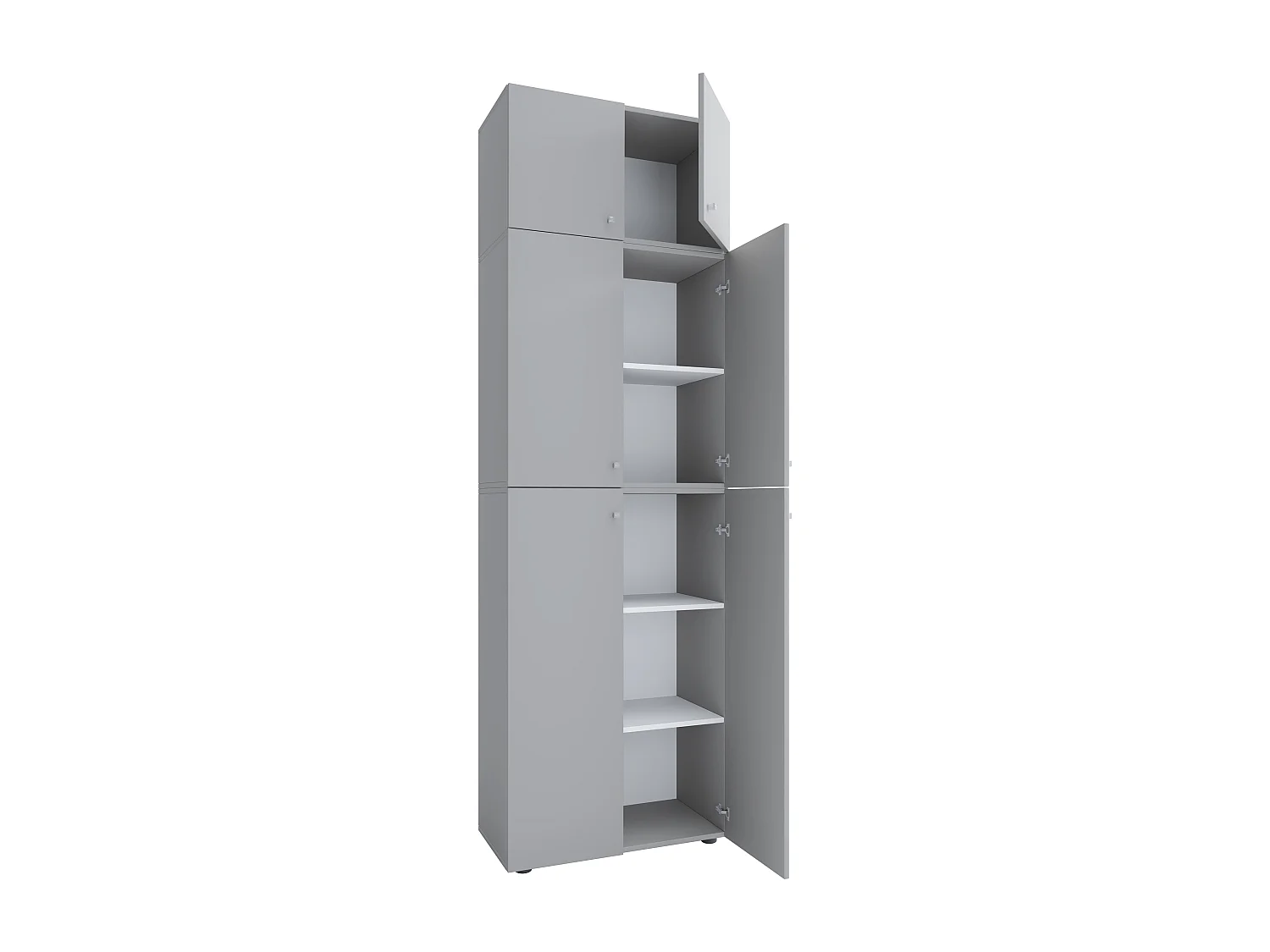 Office cabinet Lona Gray H. 223 x W. 70 x D. 39 cm