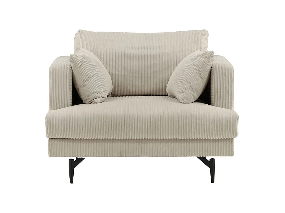Sofia fauteuil fluweel beige.