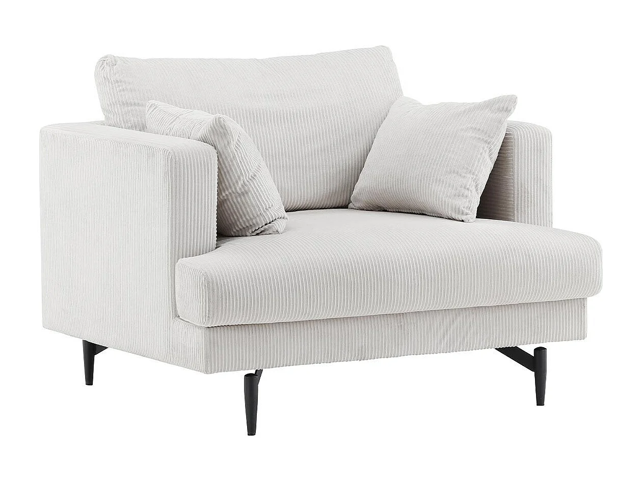 Sofia fauteuil fluweel beige.