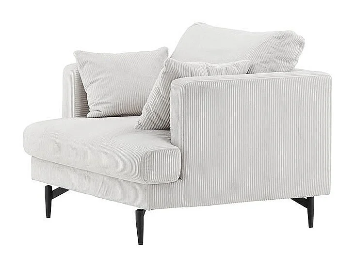 Sofia fauteuil fluweel beige.