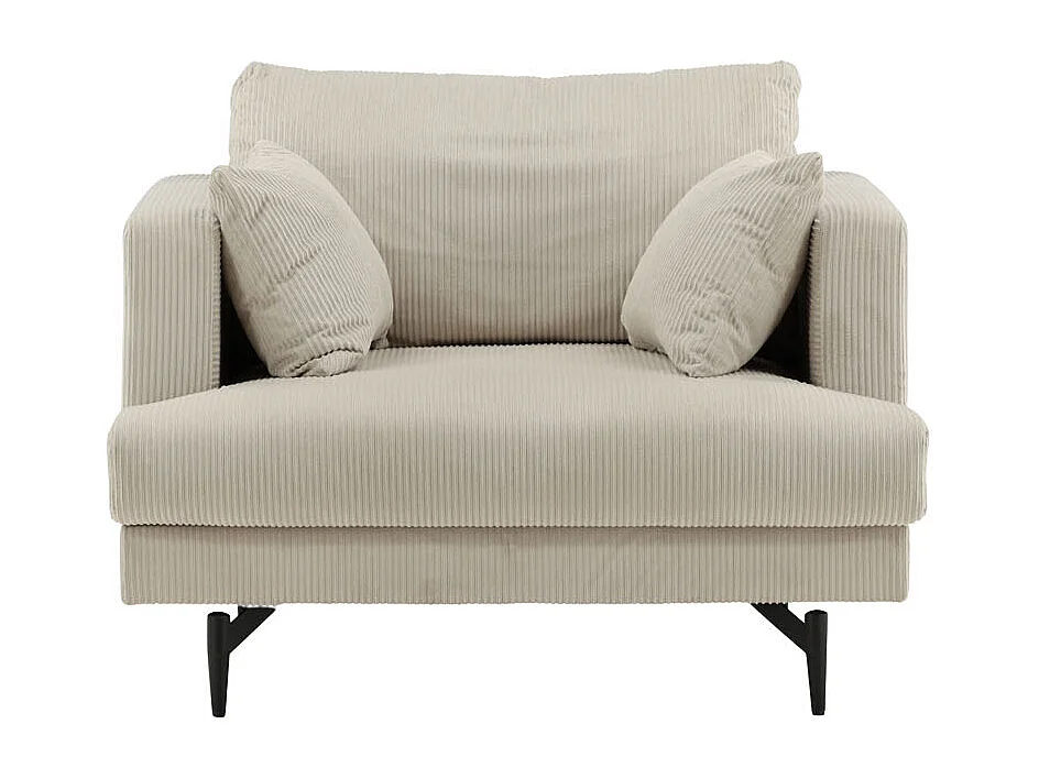 Sofia fauteuil fluweel beige.