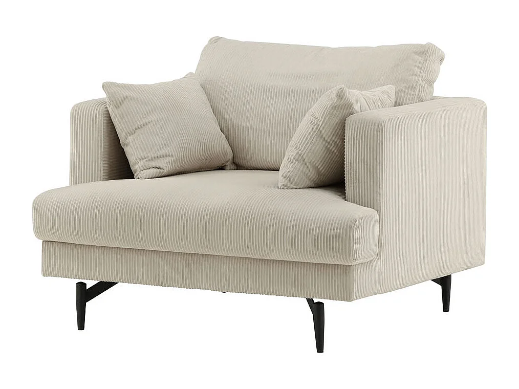 Sofia fauteuil fluweel beige.