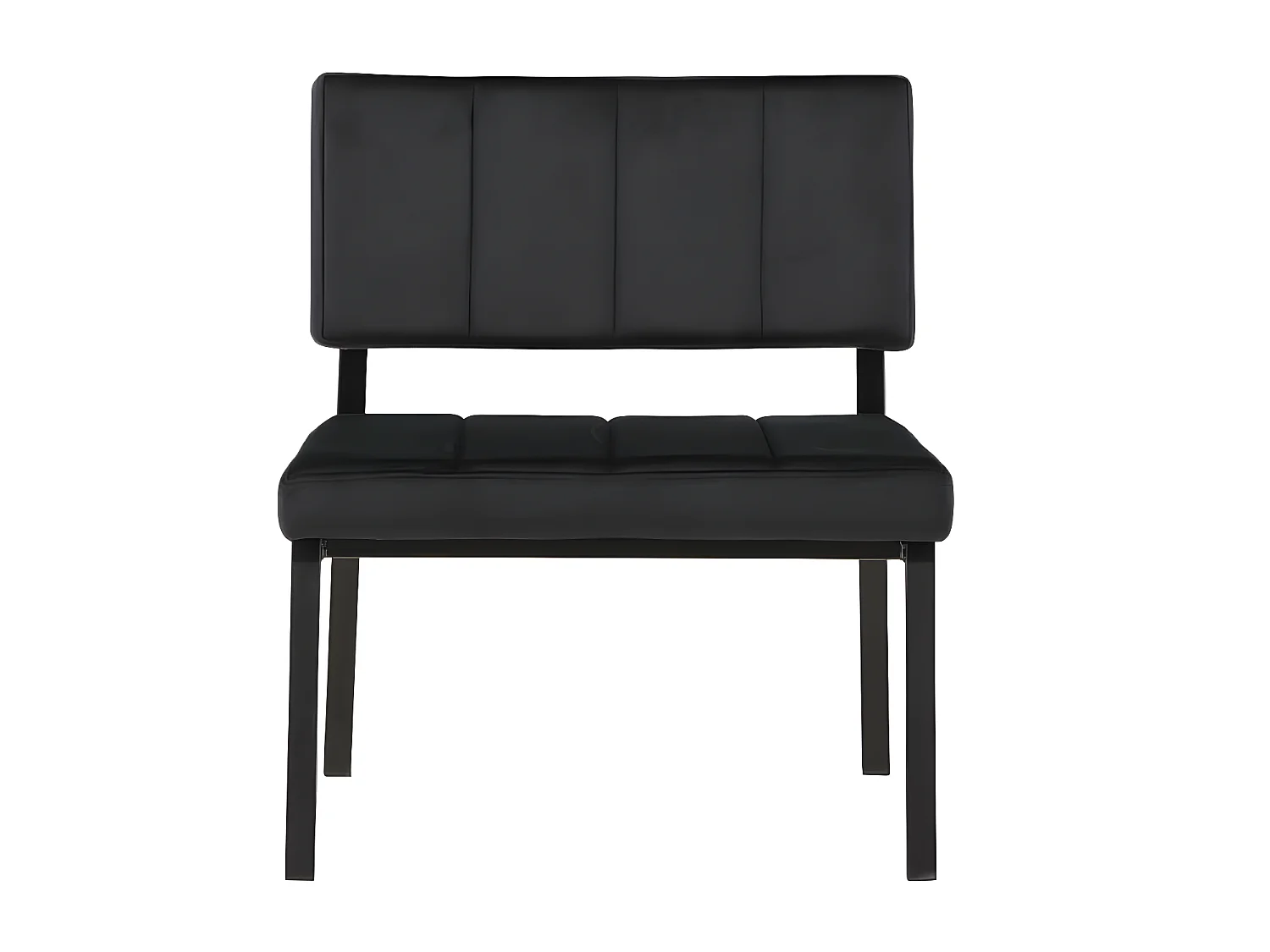 Monett fauteuil velours noir.