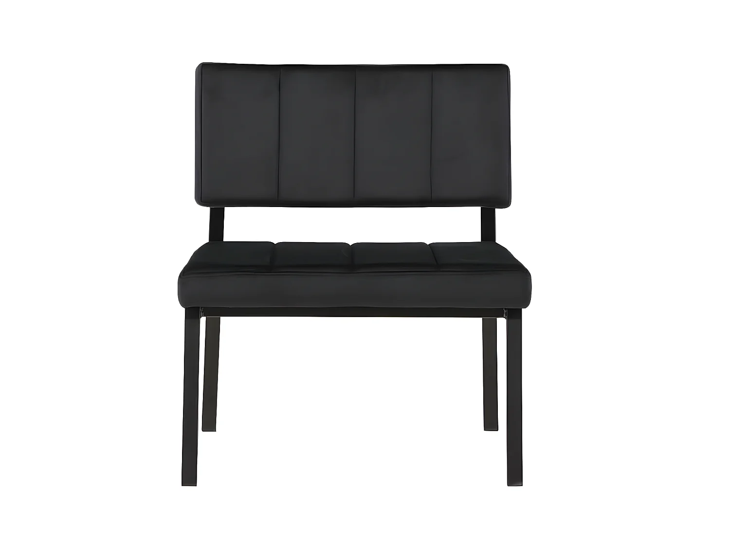 Monett fauteuil velours noir.