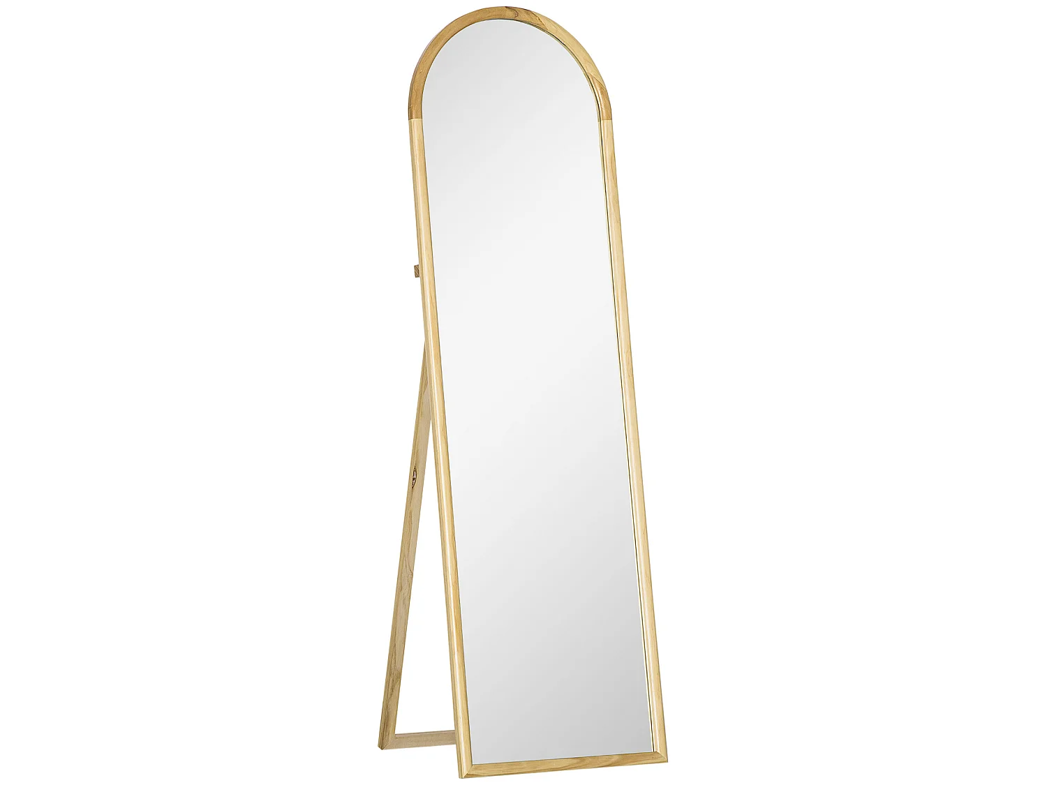 Miroir sur pied style scandinave dim. 46L x 43l x 150H cm piètement cadre bois de pin verre