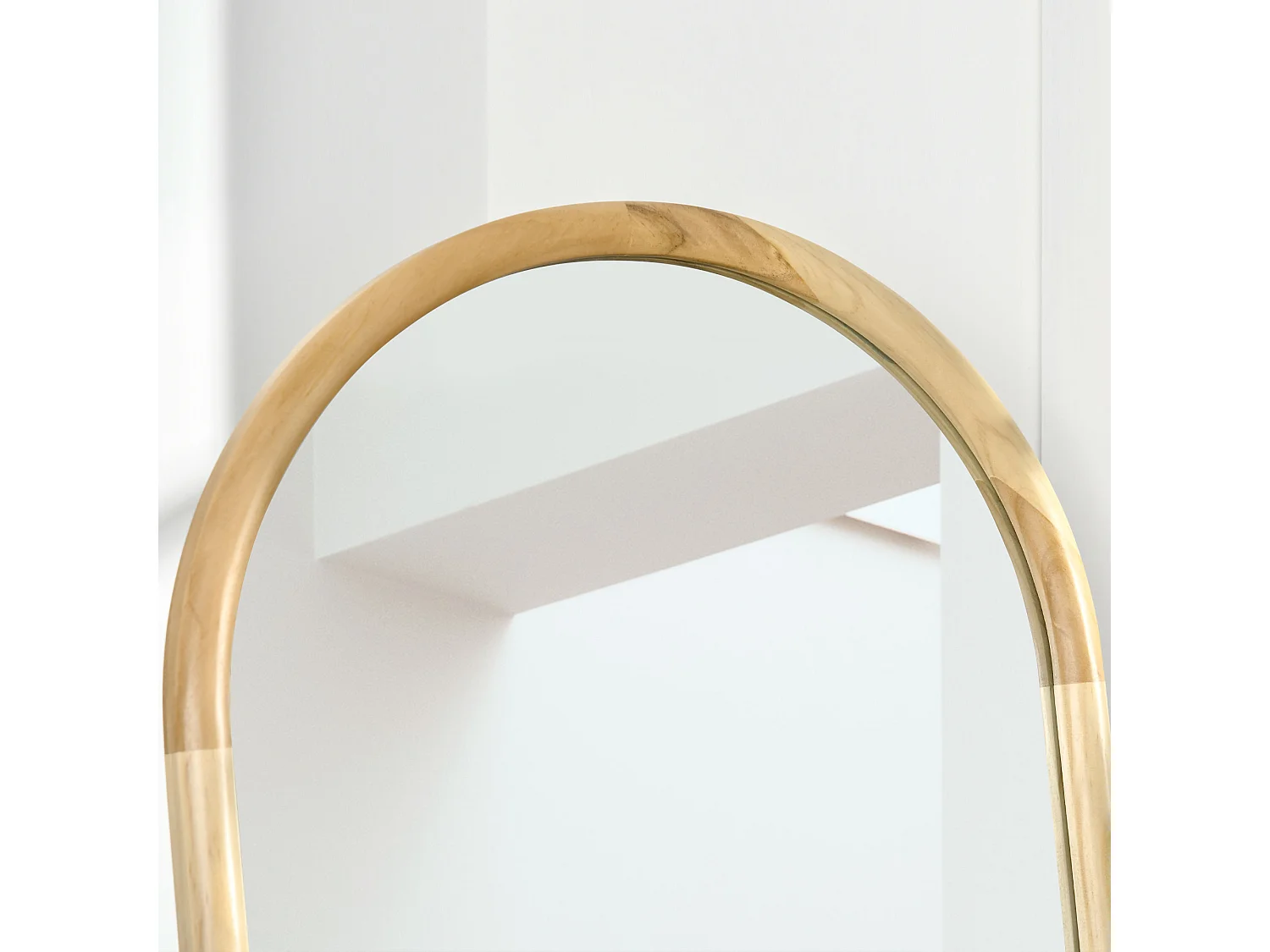 Miroir sur pied style scandinave dim. 46L x 43l x 150H cm piètement cadre bois de pin verre