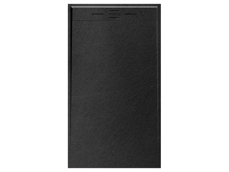 Receveur Résine 120 x 80 Façon Ardoise Noir - Essebagno