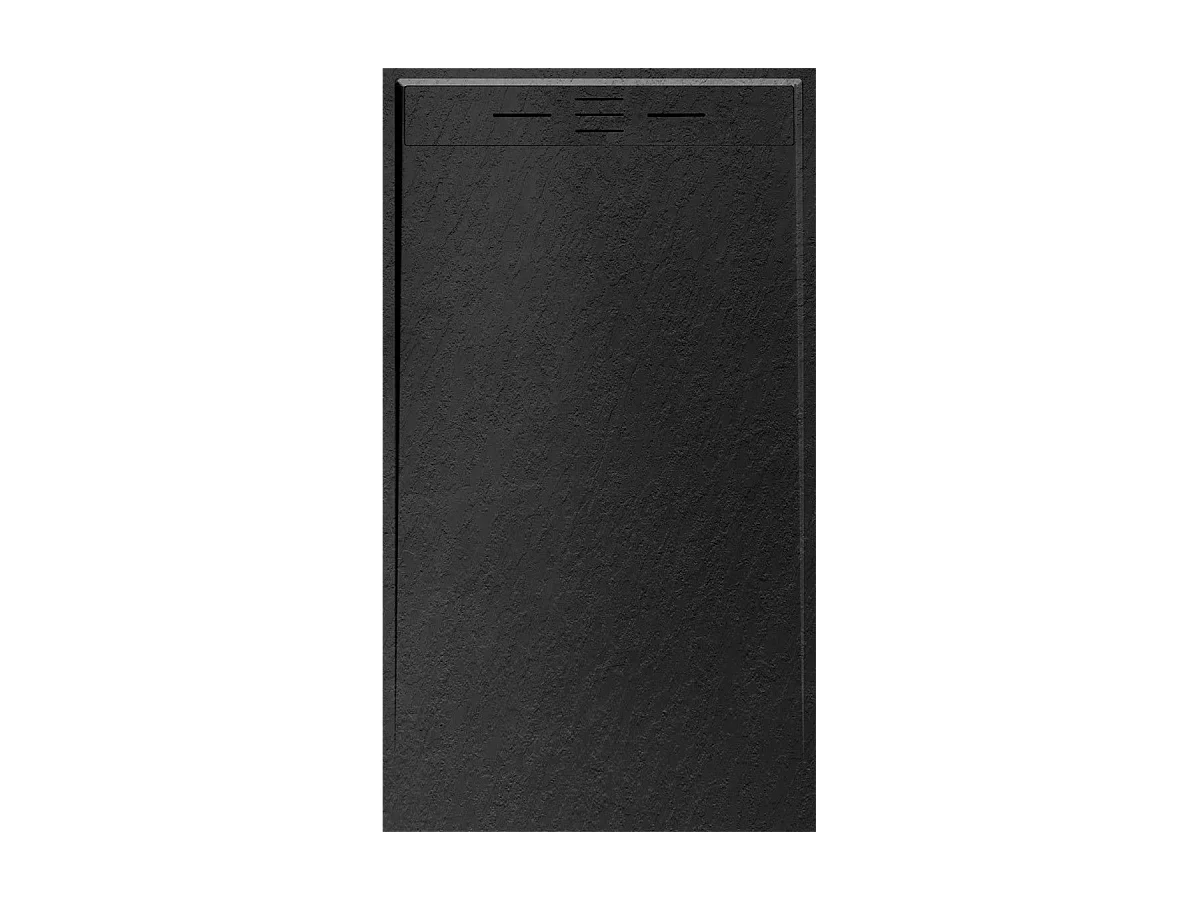 Receveur Résine 120 x 80 Façon Ardoise Noir - Essebagno