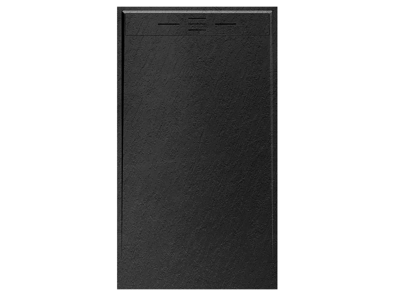 Duschwanne aus Kunstharz 120 x 80 Schwarzschiefer Essebagno