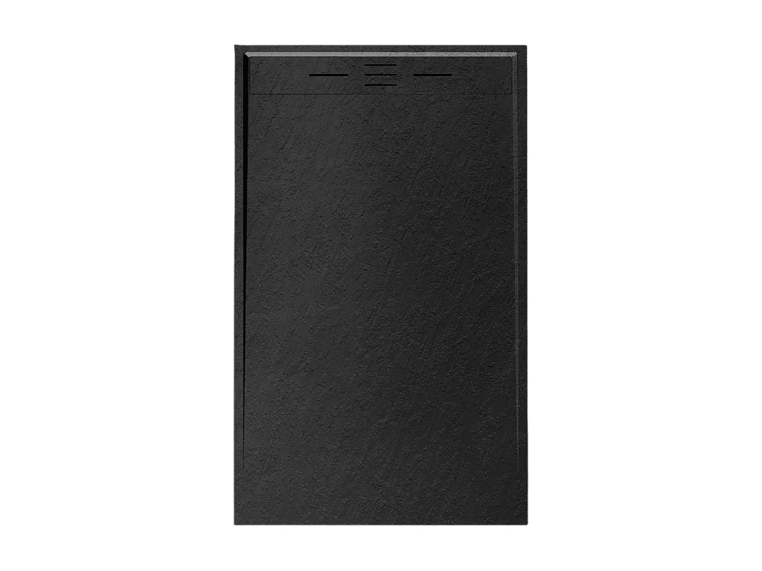 Receveur Résine 120 x 90 Façon Ardoise Noir - Essebagno