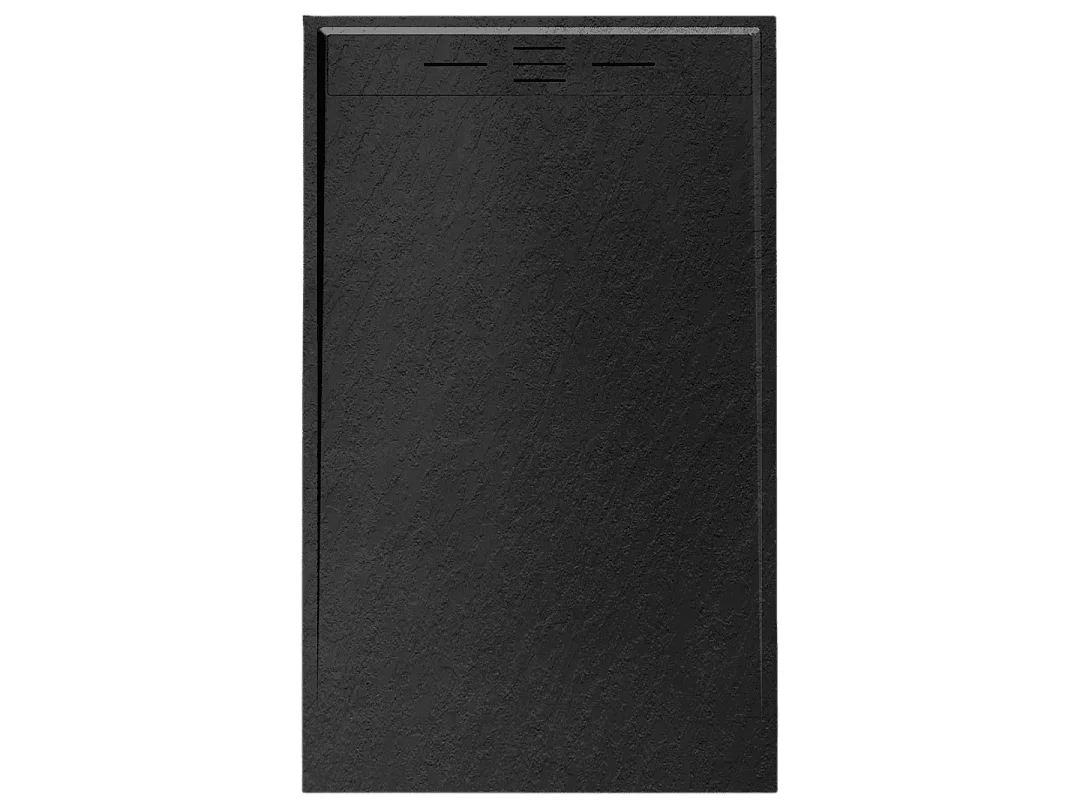 Receveur Résine 120 x 90 Façon Ardoise Noir - Essebagno