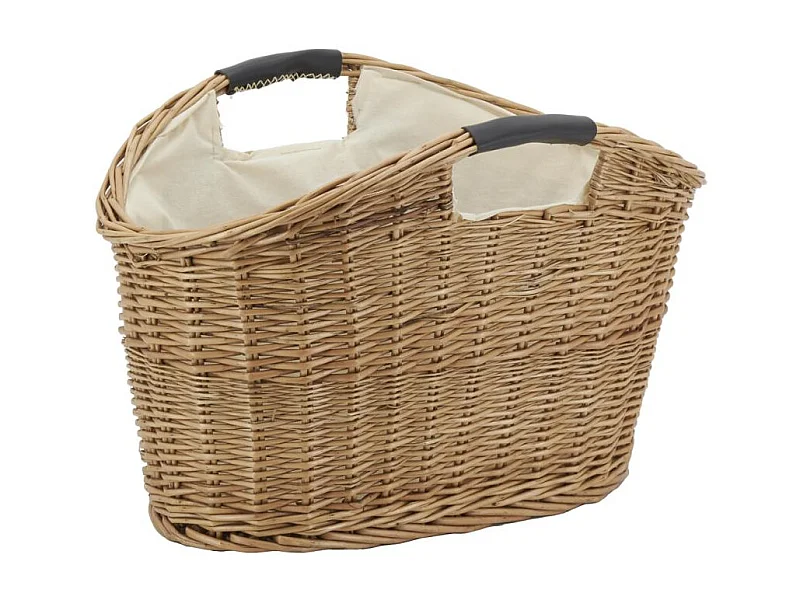 Porte-revues en osier et coton