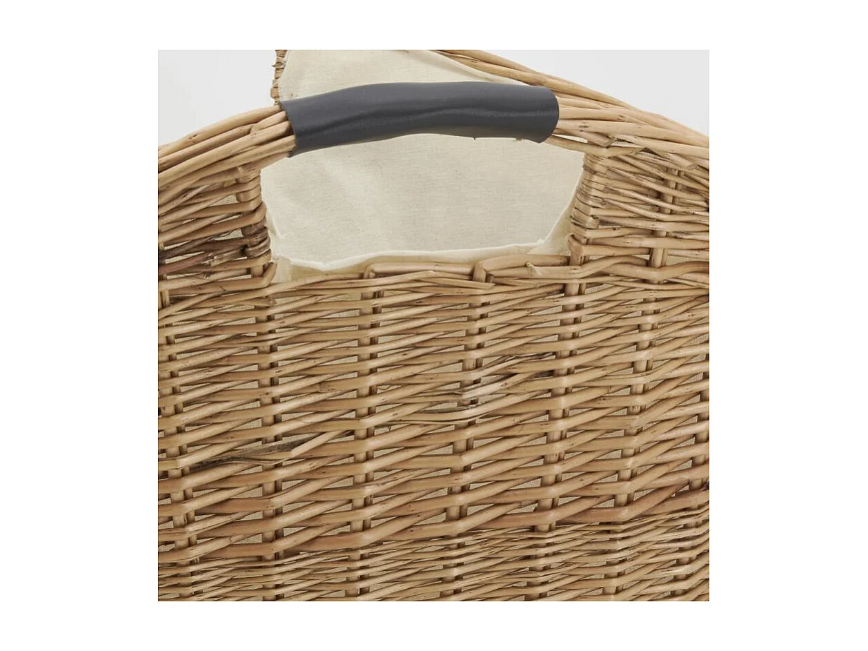 Porte-revues en osier et coton