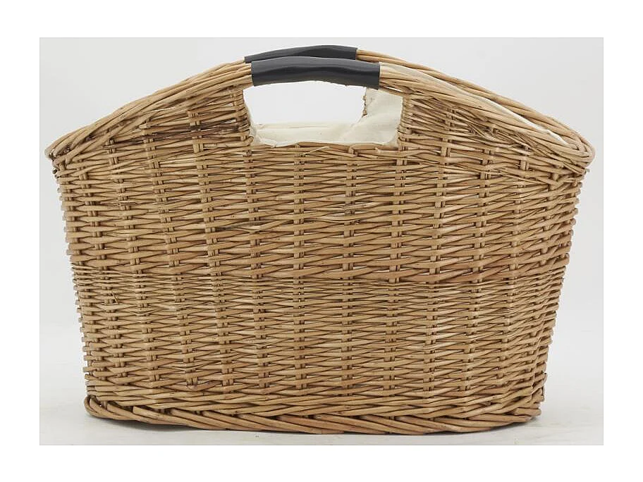 Porte-revues en osier et coton