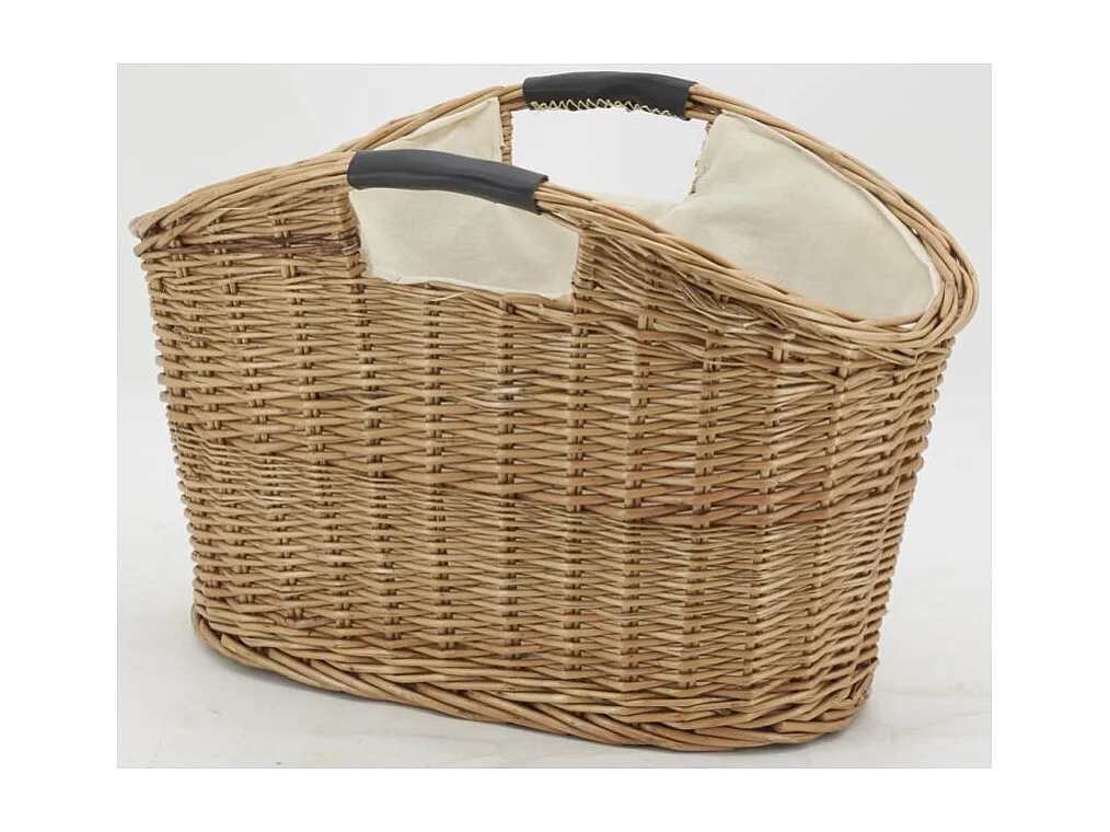 Porte-revues en osier et coton