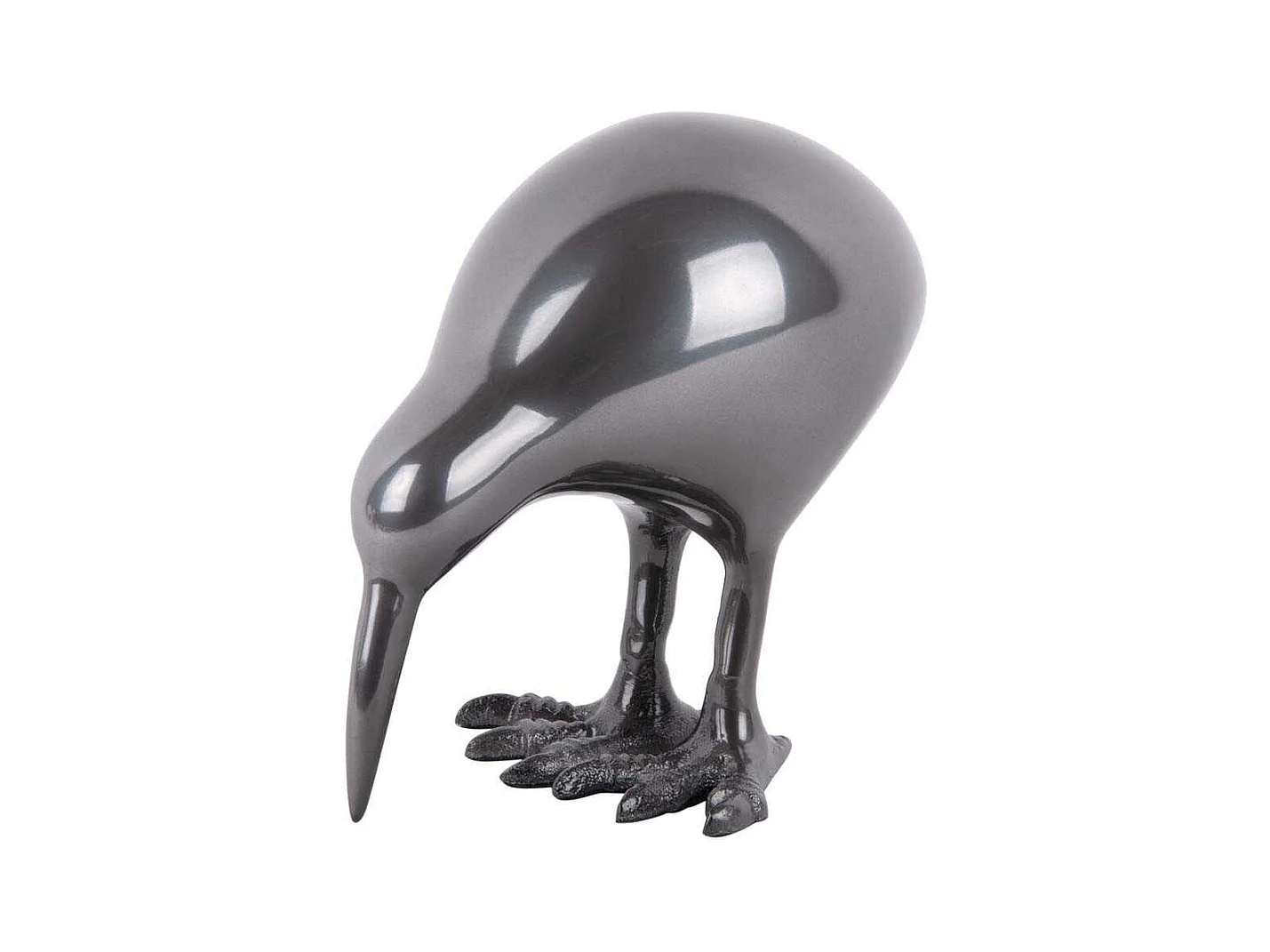 Statuette Kiwi en aluminium