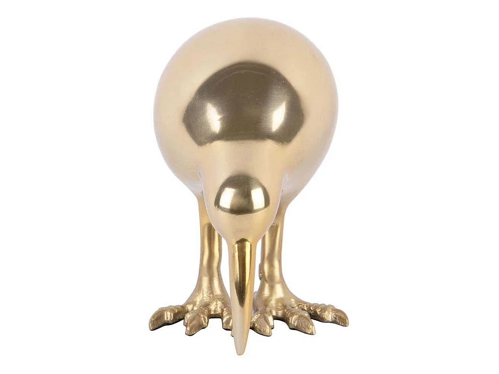 Statuette Kiwi en aluminium Doré