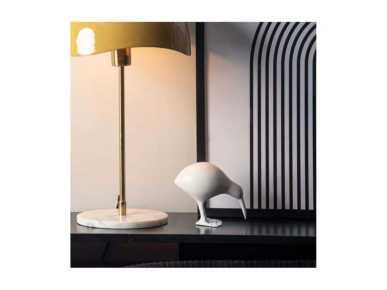 Statuette Kiwi en aluminium