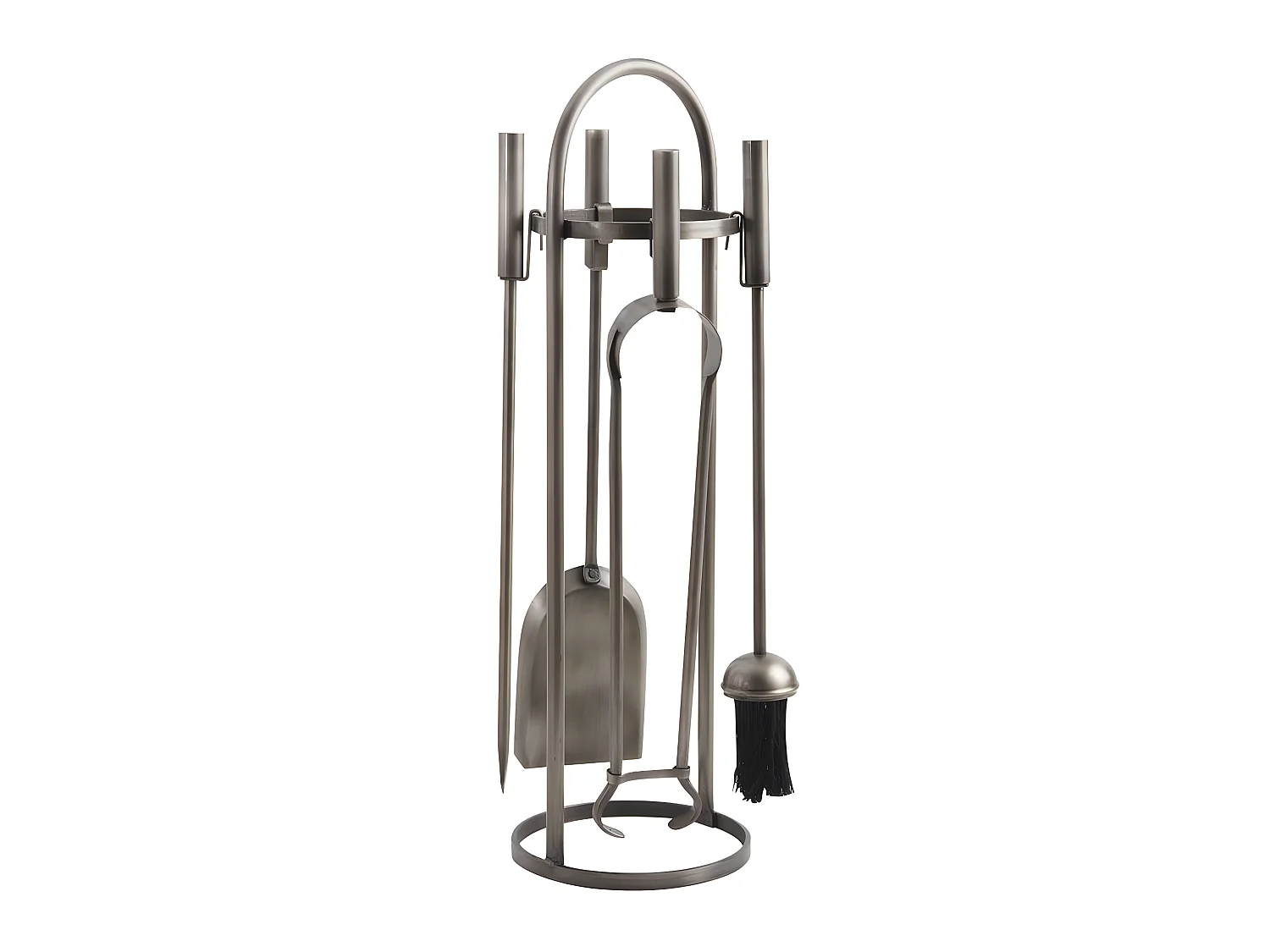 Valet de cheminée fer forgé avec 4 accessoires