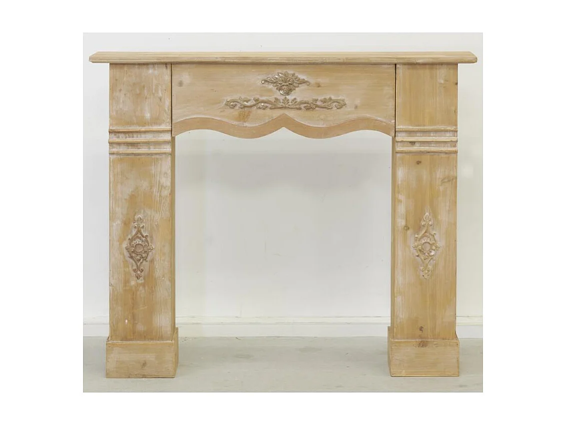 Manteau de cheminée en pin naturel