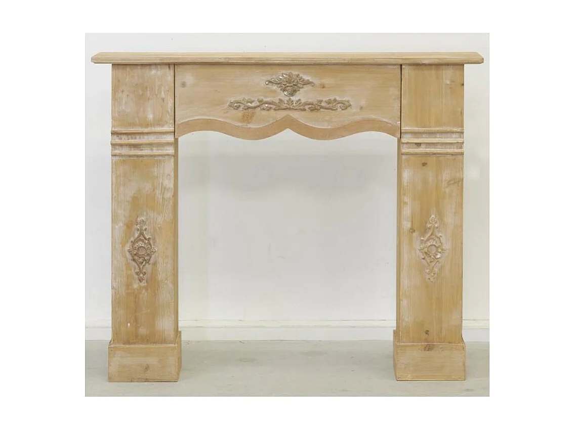 Manteau de cheminée en pin naturel