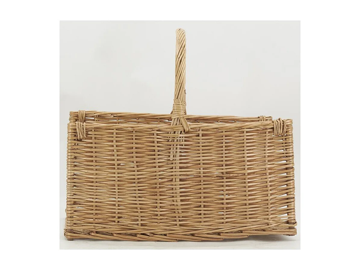 Panier porte-bûches en osier