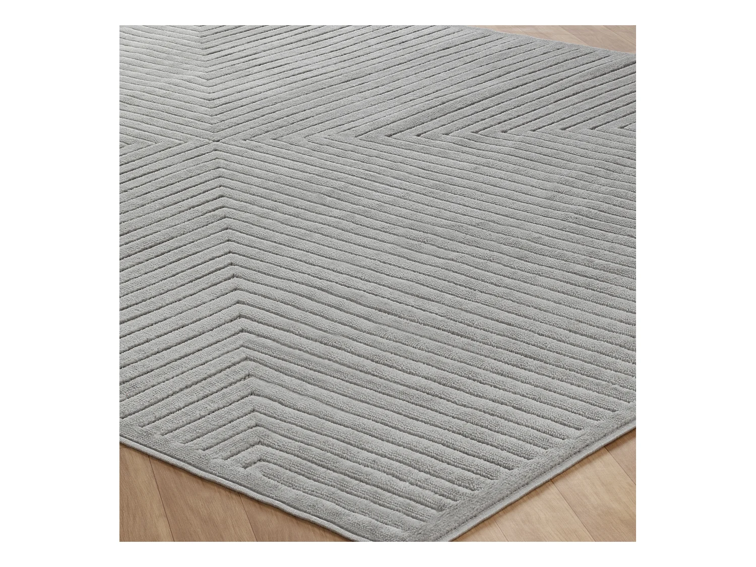 Tapis d'Intérieur/Extérieur Scandinave Moderne - Gris - 160x220cm - KIYOSHI