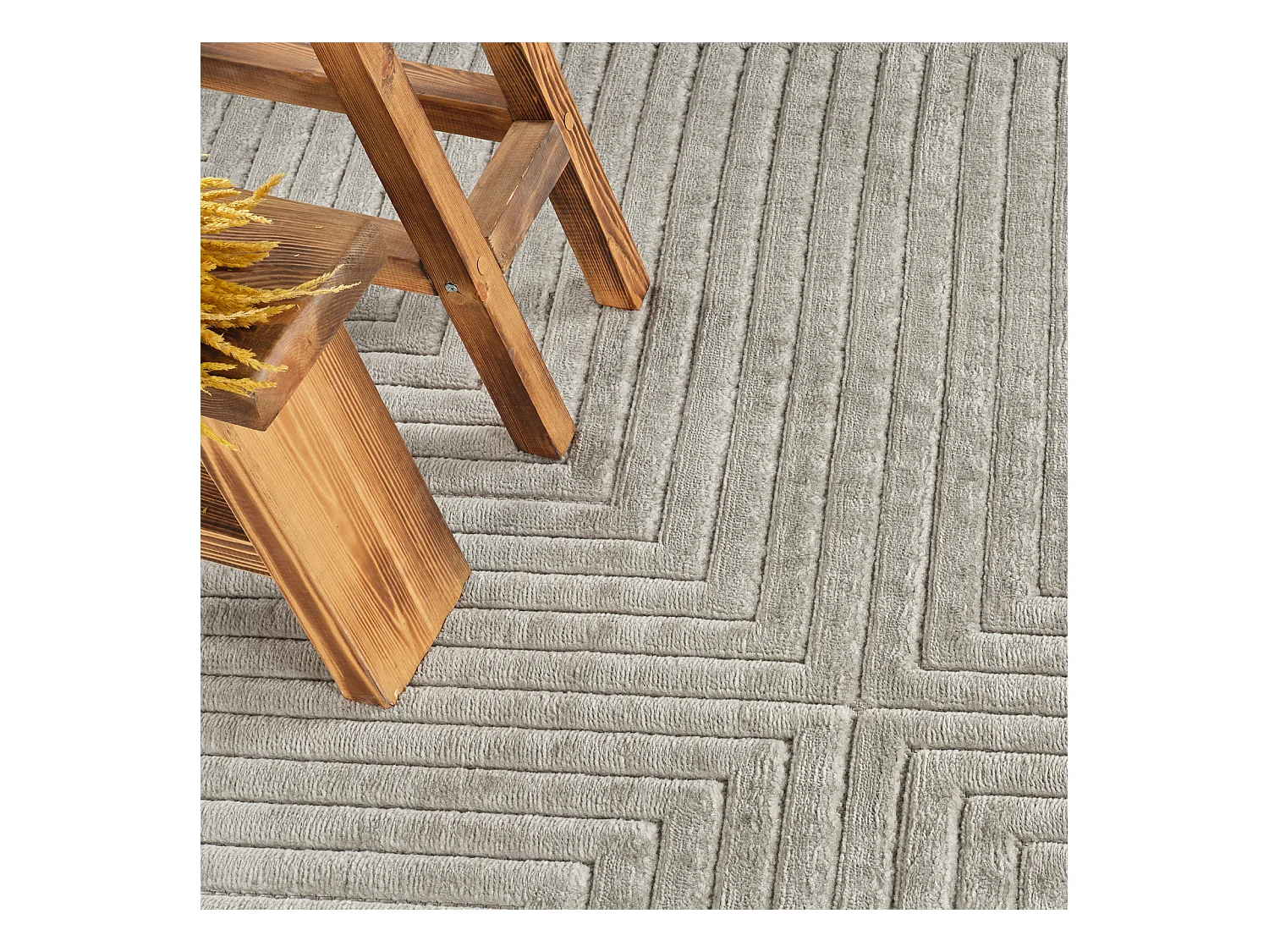 Tapis d'Intérieur/Extérieur Scandinave Moderne - Gris - 160x220cm - KIYOSHI