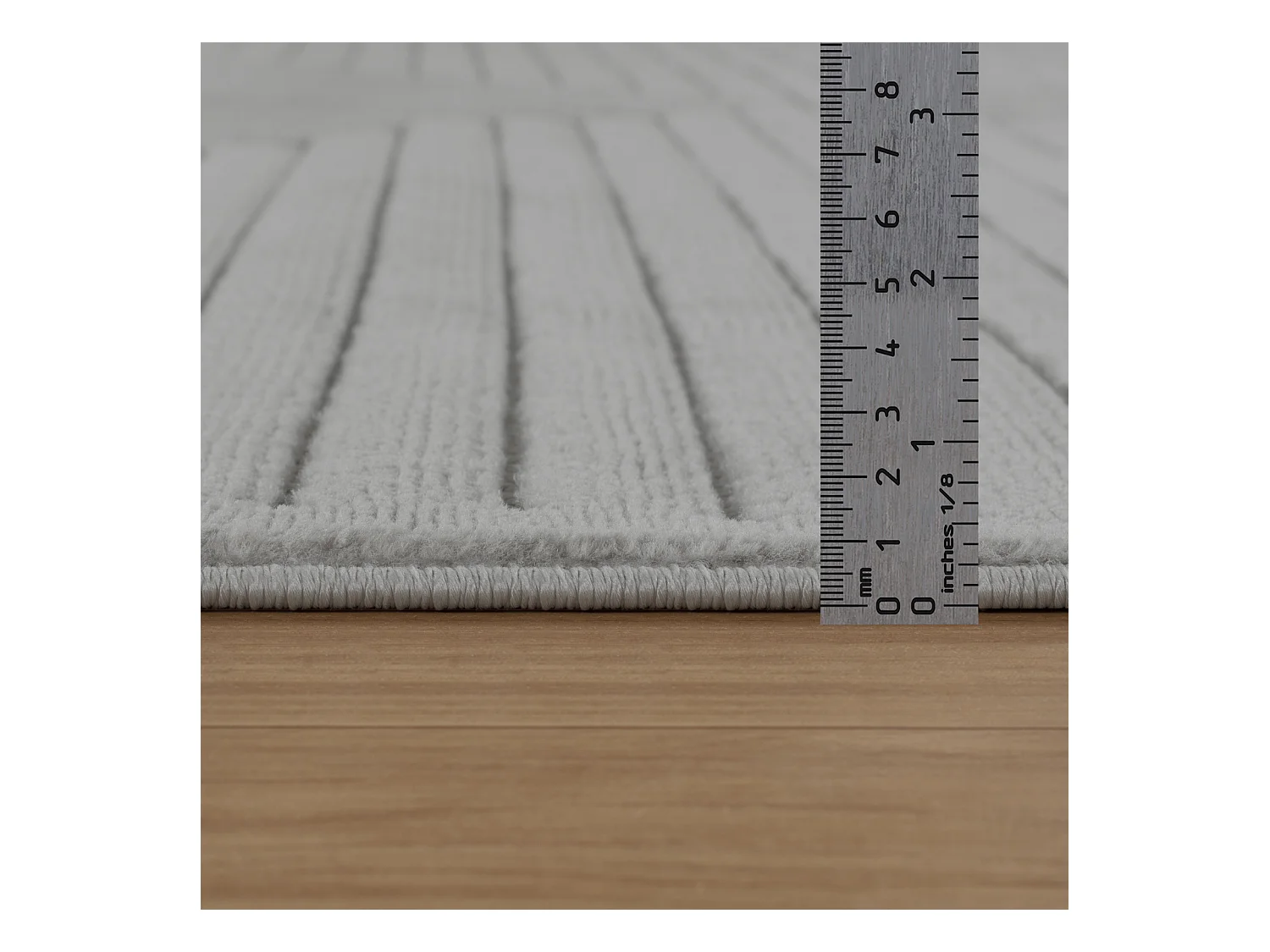 Tapis d'Intérieur/Extérieur Scandinave Moderne - Gris - 160x220cm - KIYOSHI