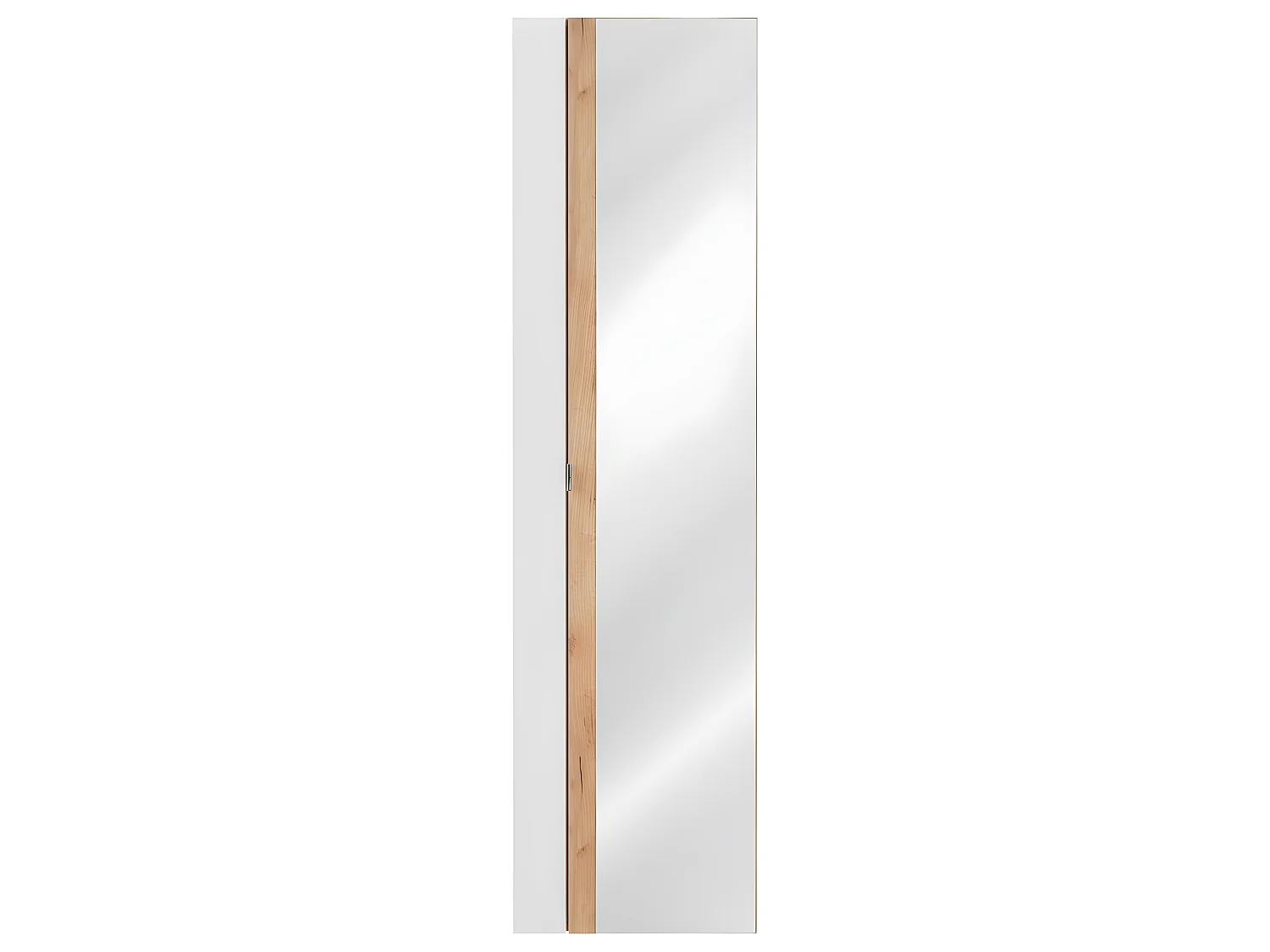 Colonne de salle de bain - Chêne artisanal doré et blanc brillant - L45-H170-P33 - ELENA