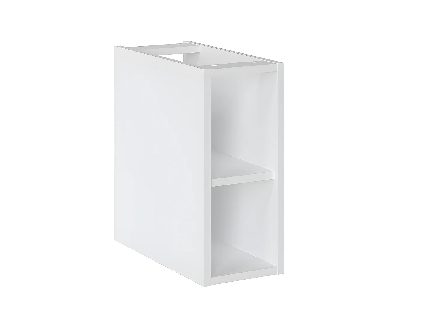 Cube de rangement de salle de bain - Blanc alpin - L20-H47-P44 - AREA