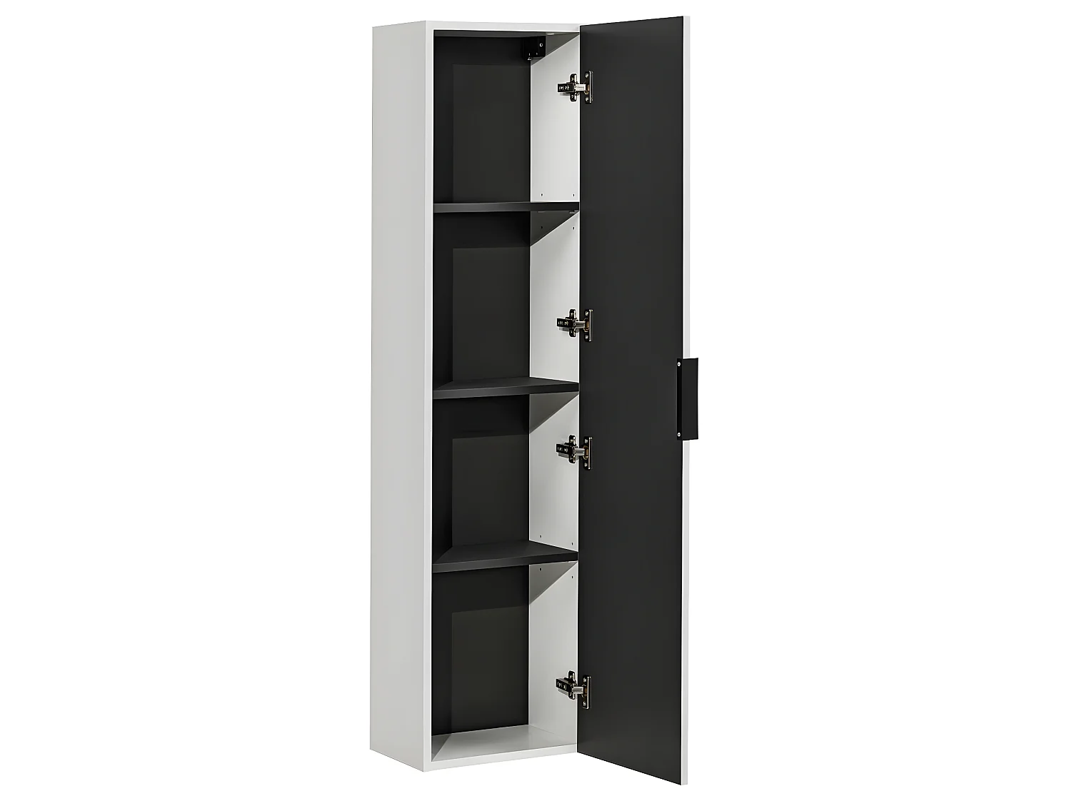 Colonne de salle de bain - Blanc - L35-H140-P25 - MONA WHITE