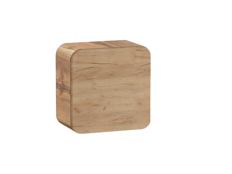 Caisson meuble haut de salle de bain - Chêne artisanal doré - L35-H35-P22 - ARRIBA