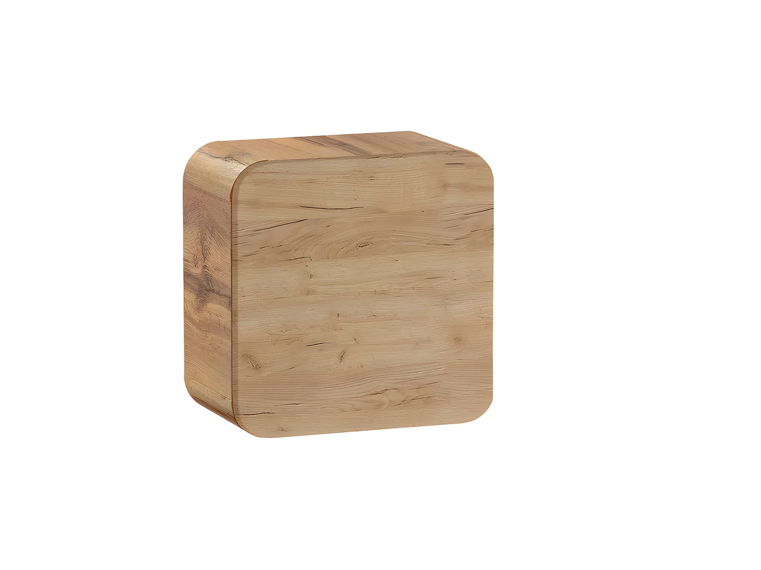 Caisson meuble haut de salle de bain - Chêne artisanal doré - L35-H35-P22 - ARRIBA