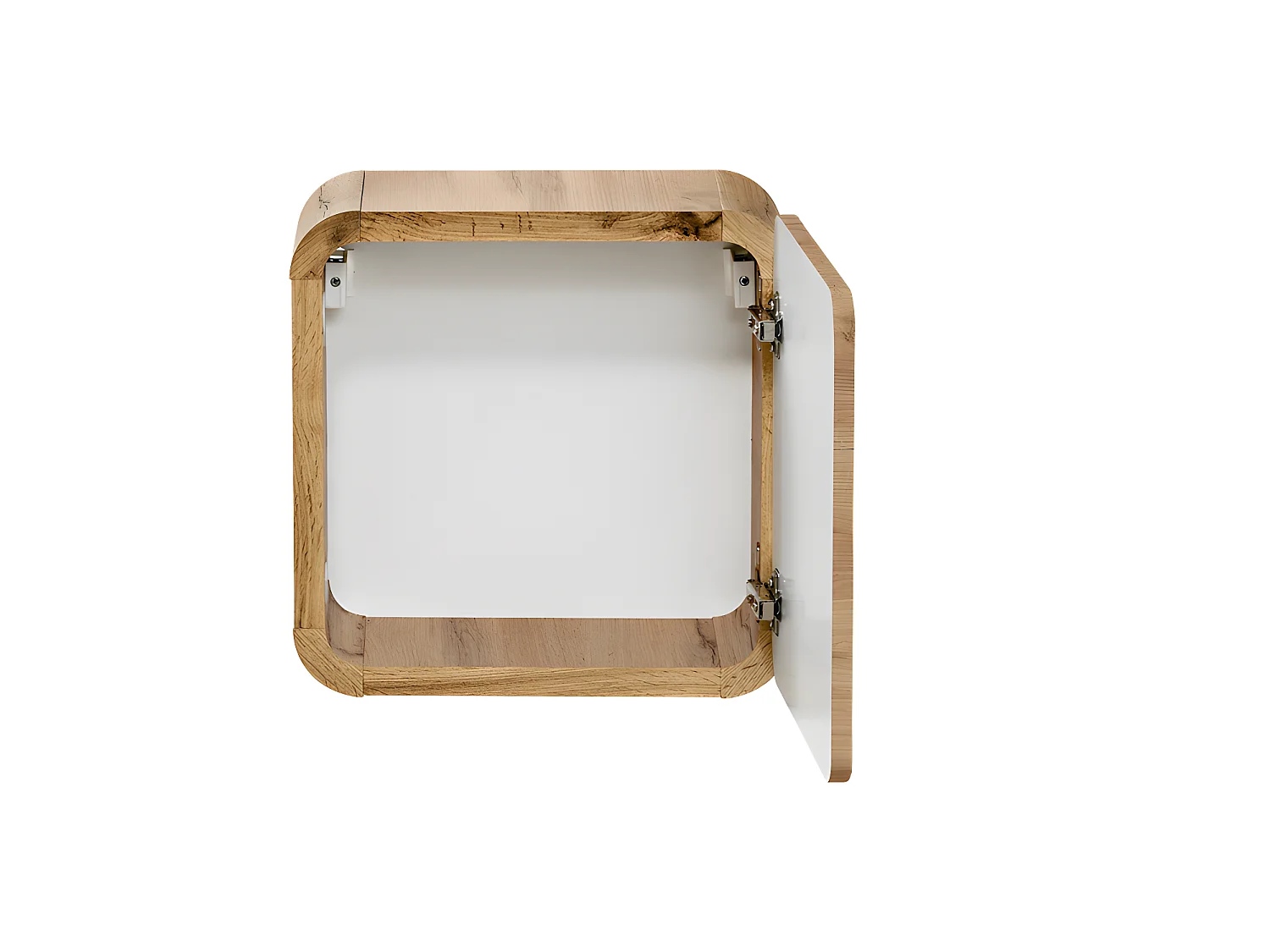 Caisson meuble haut de salle de bain - Chêne artisanal doré - L35-H35-P22 - ARRIBA