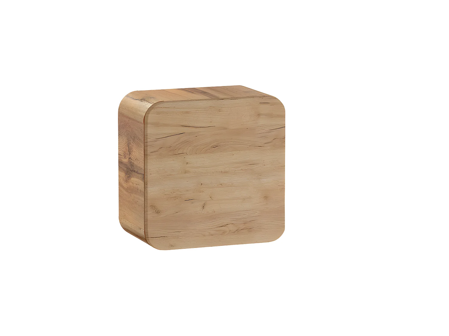 Caisson meuble haut de salle de bain - Chêne artisanal doré - L35-H35-P22 - ARRIBA