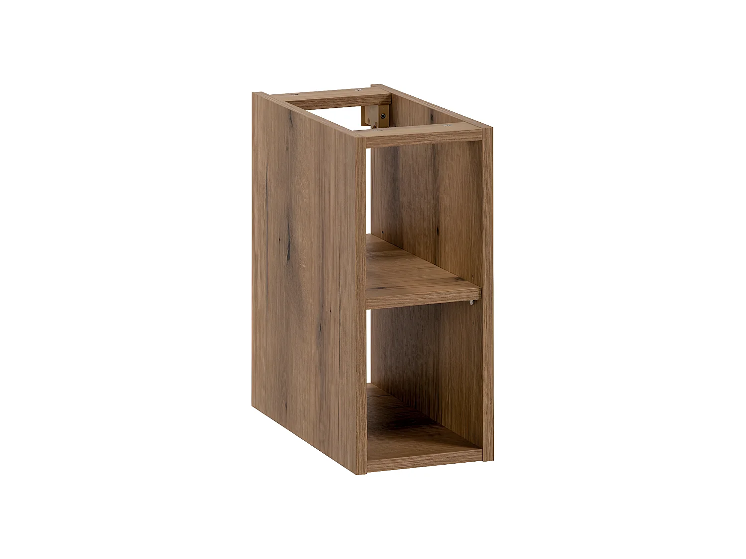 Cube de rangement de salle de bain - Chêne Evoke - L20-H47-P44 - AREA
