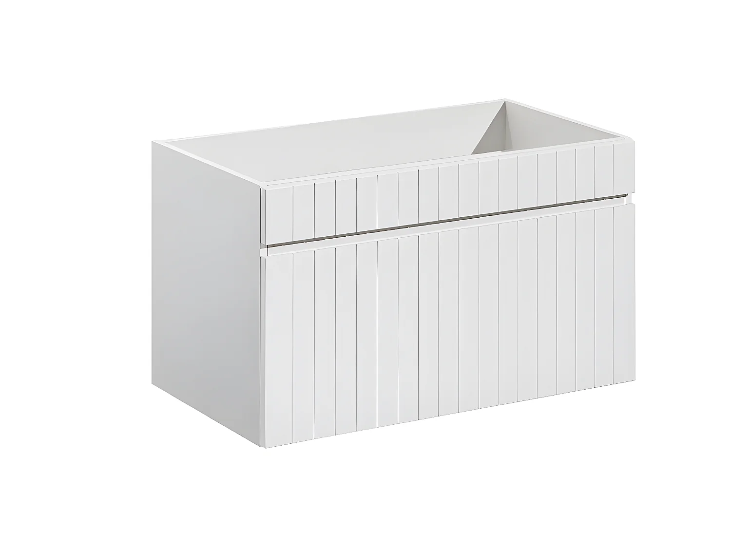 Meuble sous lavabo de salle de bain | AREA BLANC | L.80 - H.46 - P.45,6