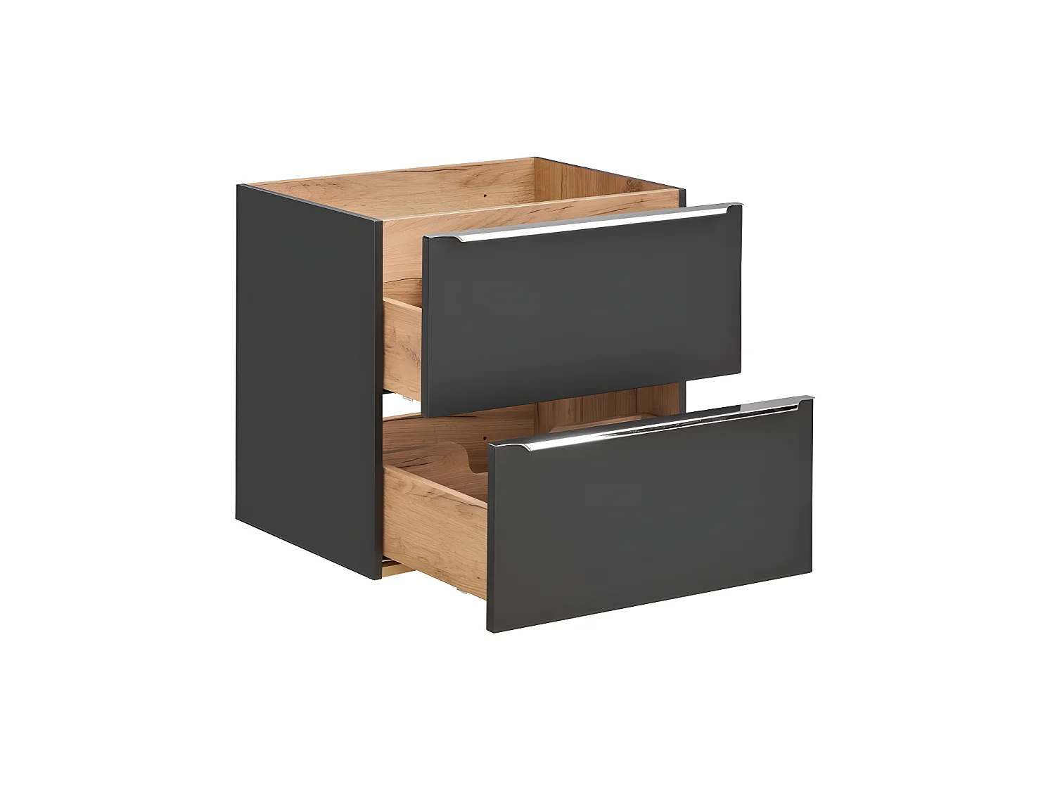 Meuble sous lavabo de salle de bain | ELENA  NOIR| L.60 - H.57 - P.45,5