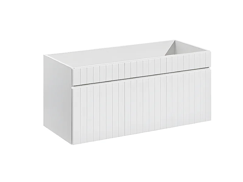 Meuble sous lavabo de salle de bain | AREA BLANC | L.100 - H.46 - P.45,6