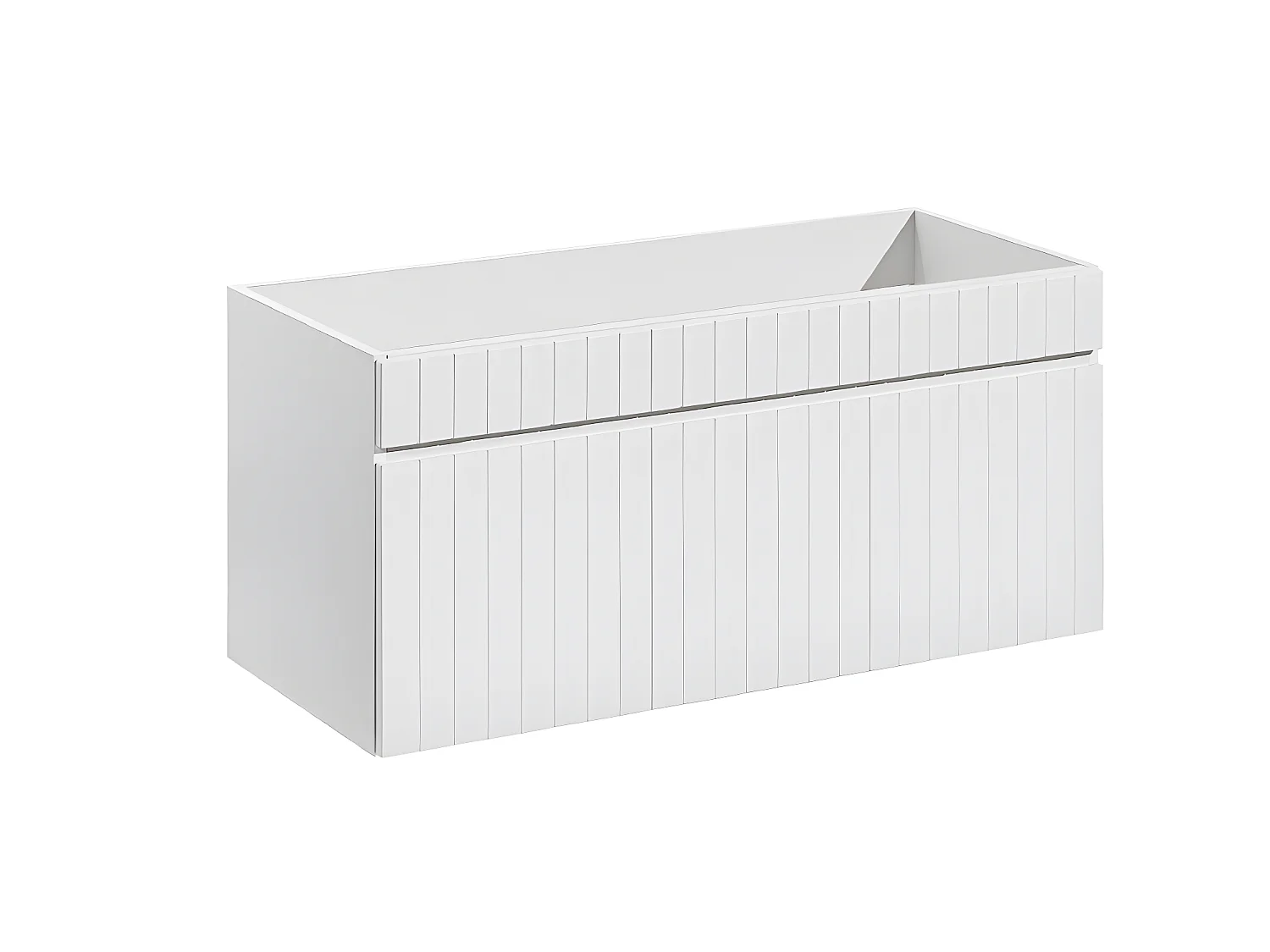 Meuble sous lavabo de salle de bain | AREA BLANC | L.100 - H.46 - P.45,6