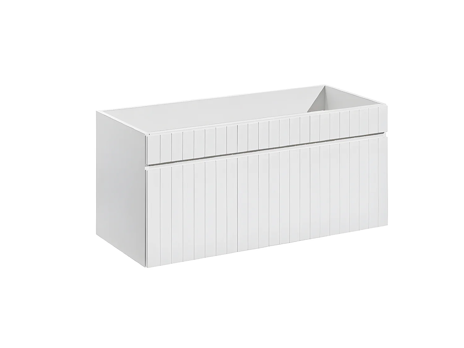 Meuble sous lavabo de salle de bain | AREA BLANC | L.100 - H.46 - P.45,6