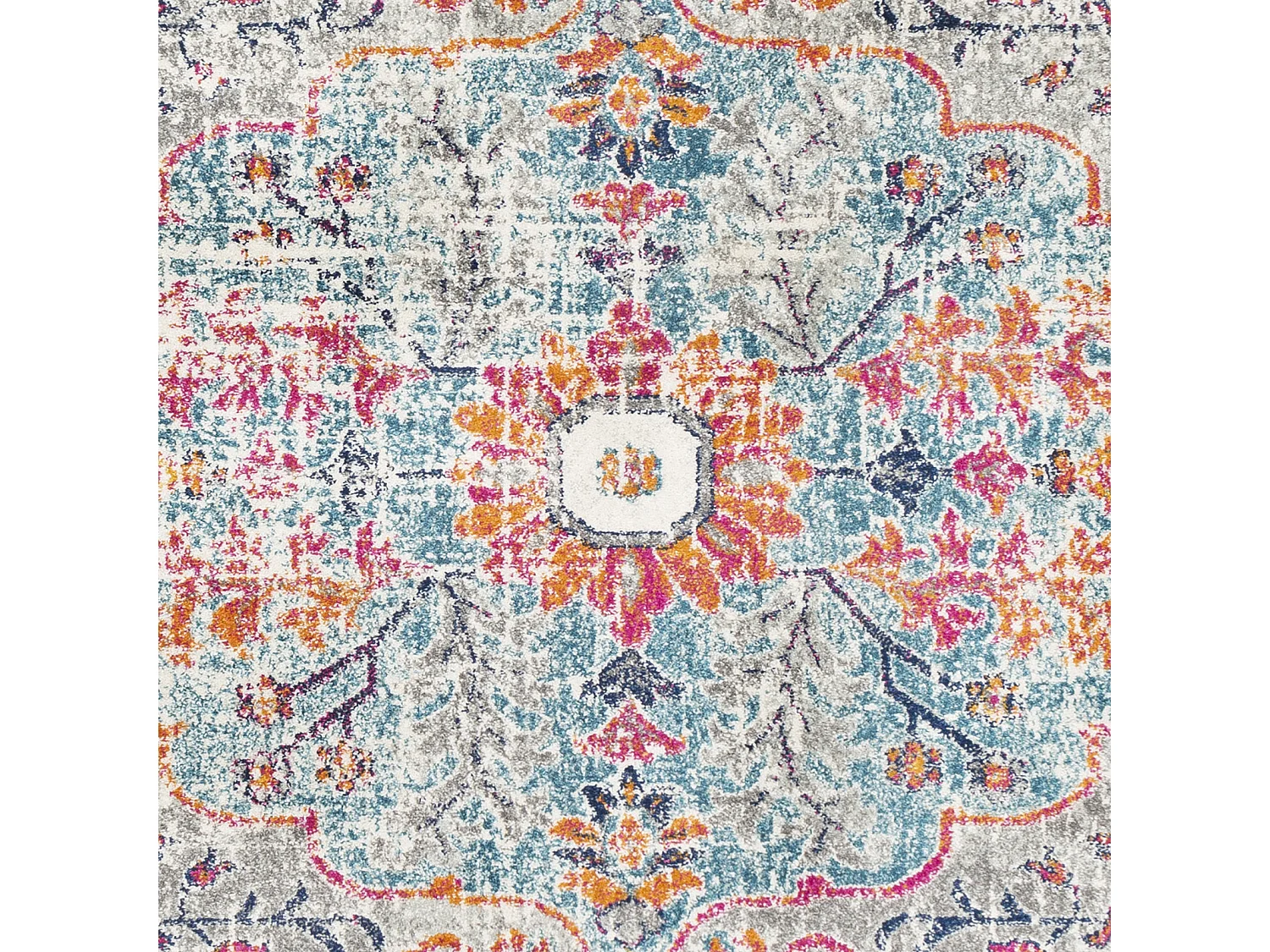 Vintage Oosters Loper Gang - Meerkleurig/Grijs - 80x220cm - LOU