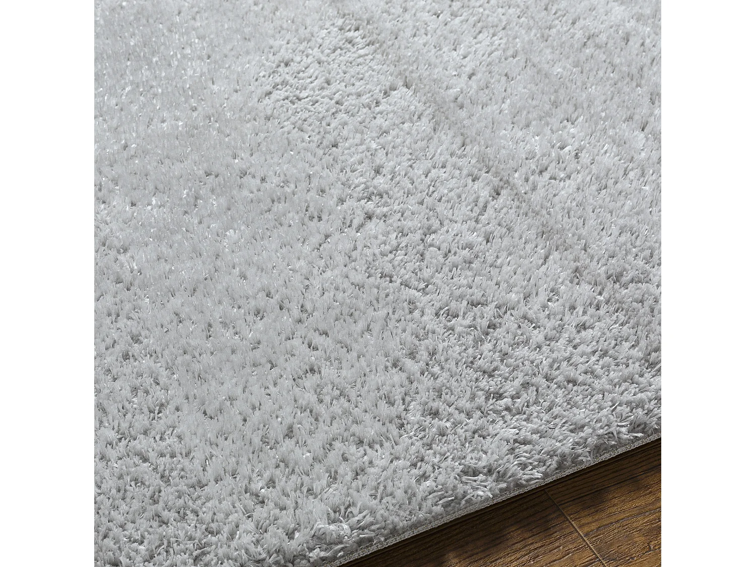 Tapis Shaggy Uni - Gris Clair - 160x213cm - CLAIRE