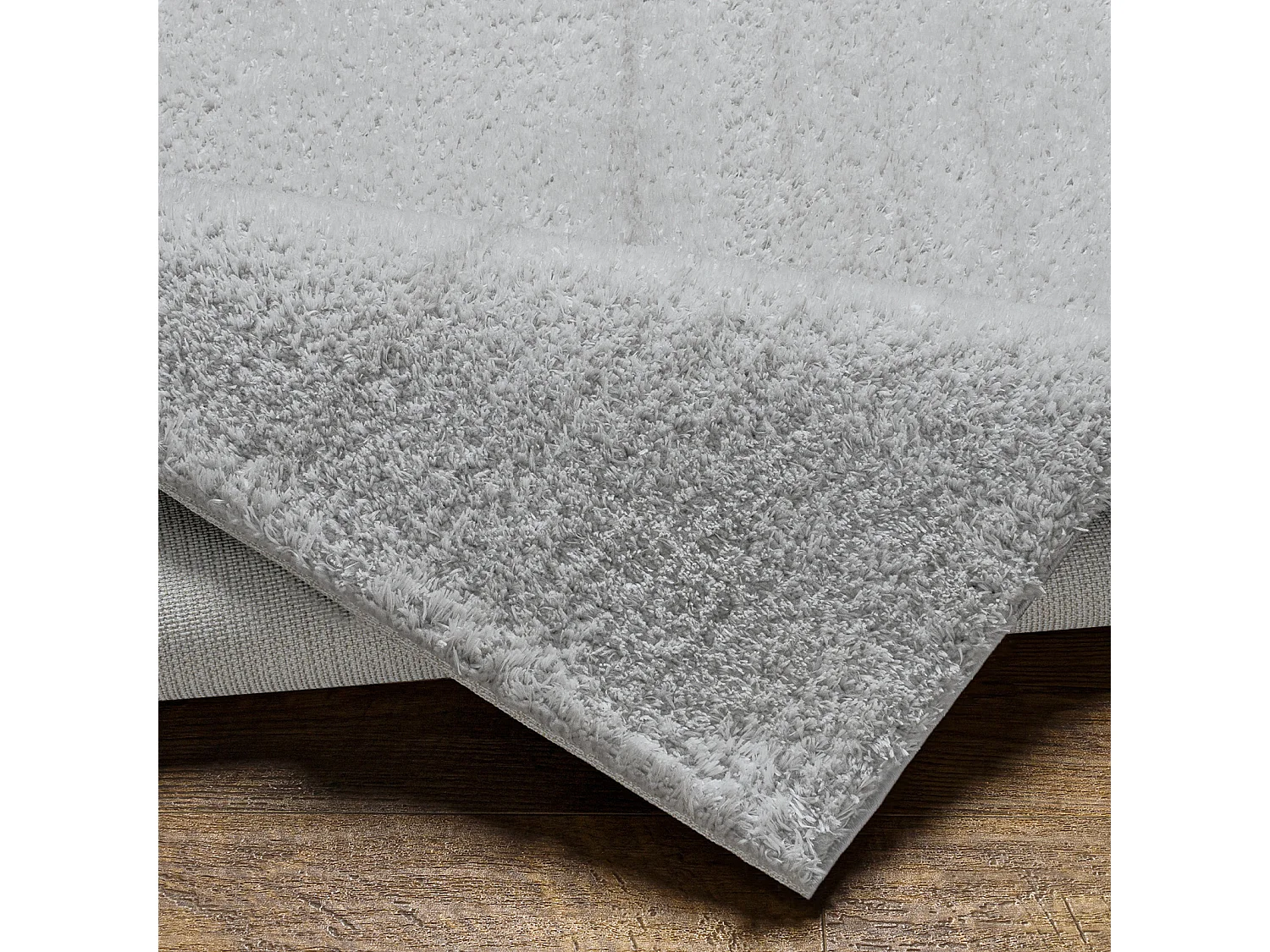 Tapis Shaggy Uni - Gris Clair - 160x213cm - CLAIRE