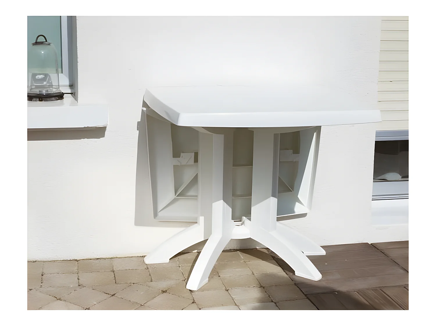 GROSFILLEX Table Vega 118x77 - Blanc