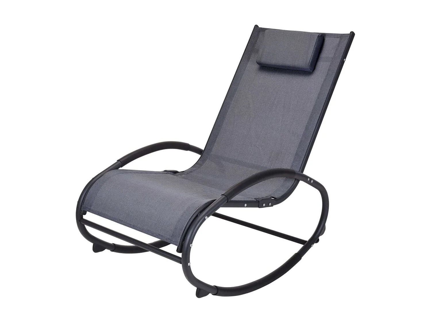 Chaise à bascule Gris foncé