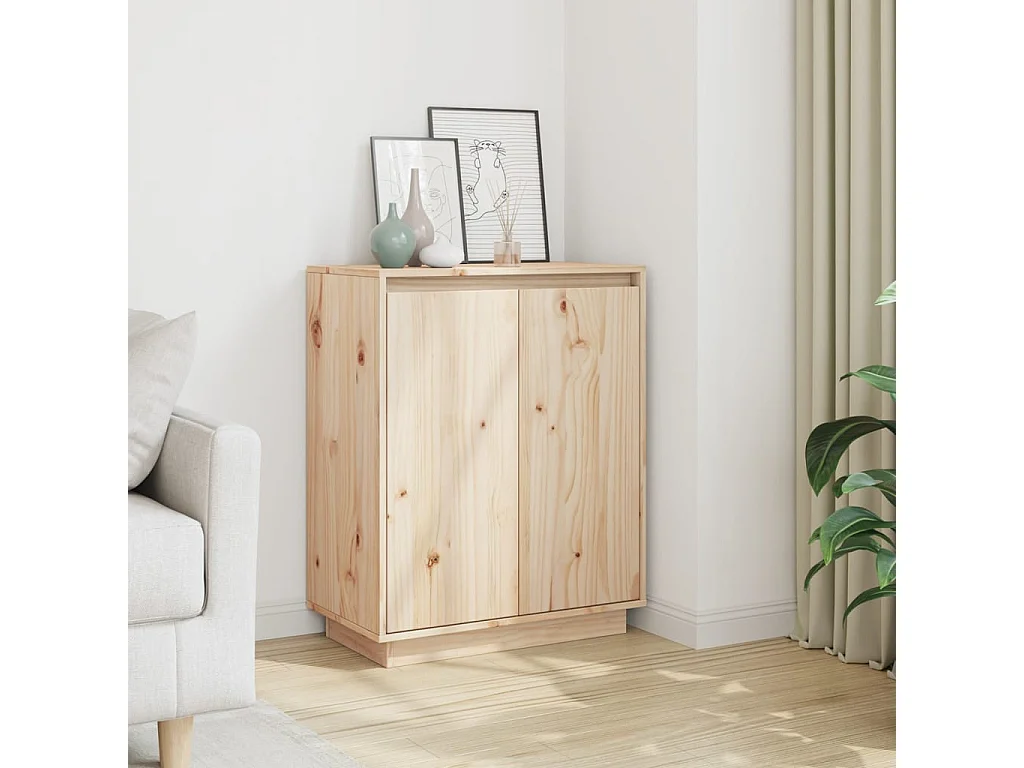 Dressoir 60x34x75 cm massief grenenhout