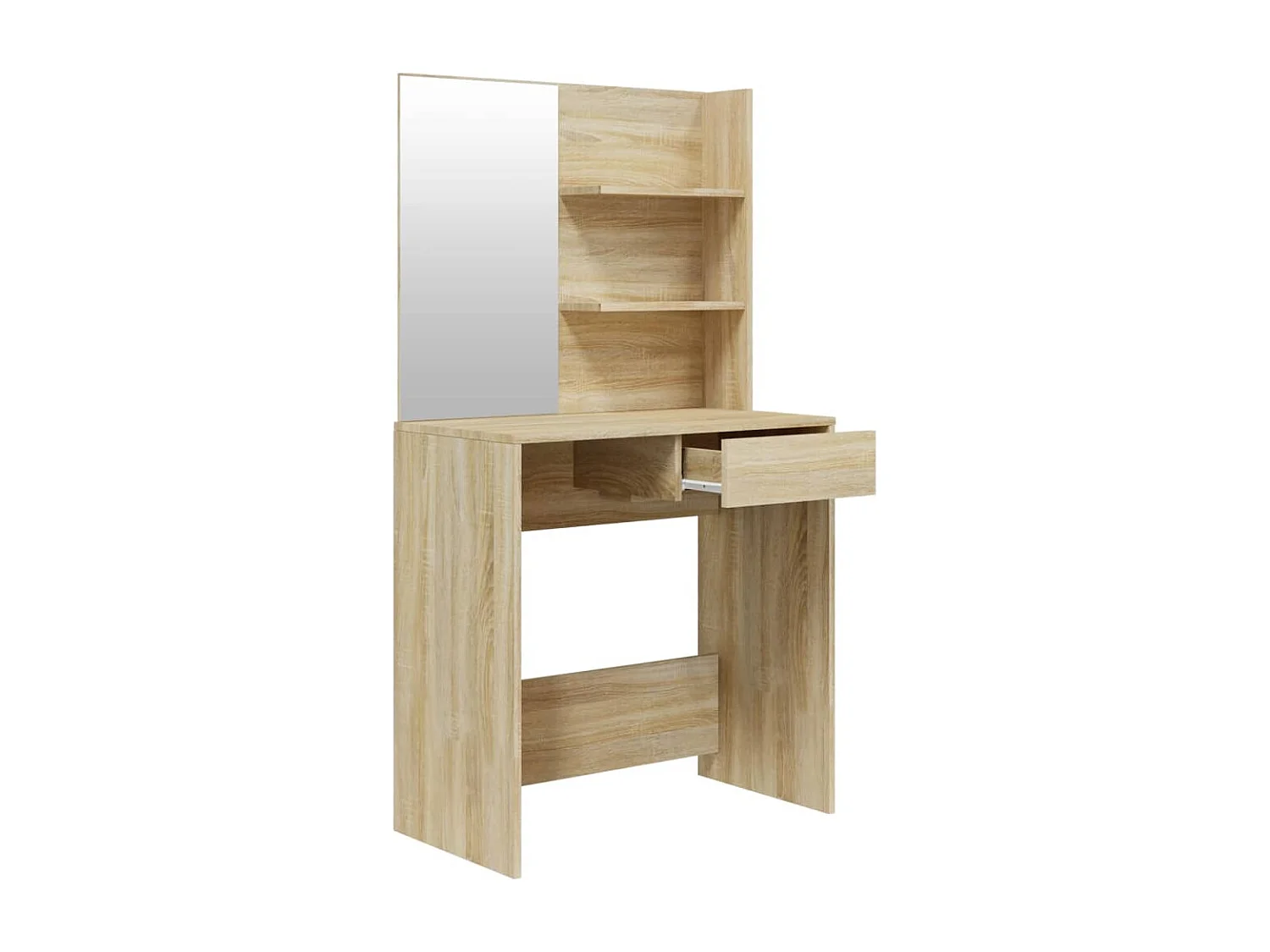 Coiffeuse avec miroir Chêne sonoma 74,5x40x141 cm