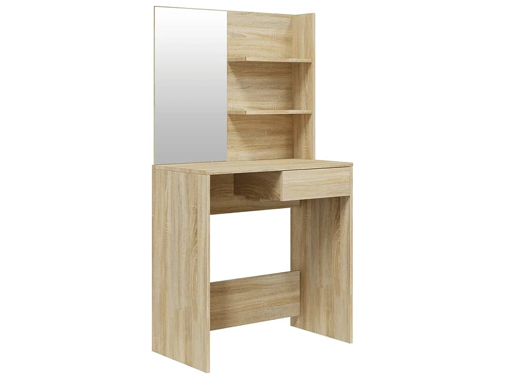 Coiffeuse avec miroir Chêne sonoma 74,5x40x141 cm